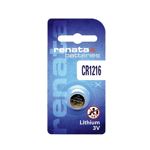 Батарейка RENATA CR1216 Lithium, 3V, 1х1 шт