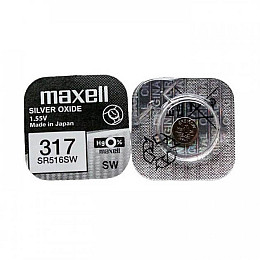 Батарейка Maxell "таблетка" SR317/516SW 1шт/уп