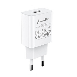 Сетевое зарядное устройство для Avantis A820 (1USB/2.4A)- белый