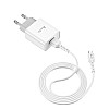 Сетеве зарядний пристрій Avantis A825 (1USB/2.1A) + USB кабель Micro-білий
