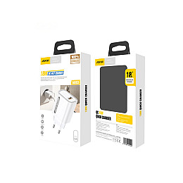 Сетеве зарядний пристрій Aspor A803 18W QC 3.0 + USB кабель Micro- білий