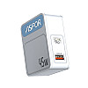 Сетевое зарядное устройство Aspor A839 45W PD QC (UCB C+A) 2в1 Type-C + Lightning- белый