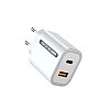 Сетевое зарядное устройство Aspor A806 Fast Charger (USB/USB-C/3A/33W)- белый