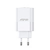 Сетевое зарядное устройство Aspor A851 Universal Travel Charge (USB/USB-C/3A/65W)- белый
