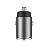 Автомобільне зарядне пристрій Aspor A908 Mini Metal (USB/USB-C/4.8A/30W) - графітове