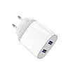Сетевое зарядное устройство Aspor A811 (2USB/2.4A)- белый