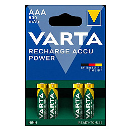 Акумуляторні батарейки AAA VARTA ACCU AAA 800mAh BLI 4 шт (READY 2 USE)