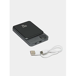 УМБ магнитная Mag Save с беспроводной зарядкой 10000 mAh 20 Вт для iPhone Серый (Q920WPlus) Power