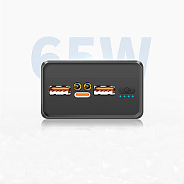 УМБ 30000mAh 65 Вт 0,6 кг для ноутбука быстрая зарядка Quick Charge M16 Черный (PD65W) PD