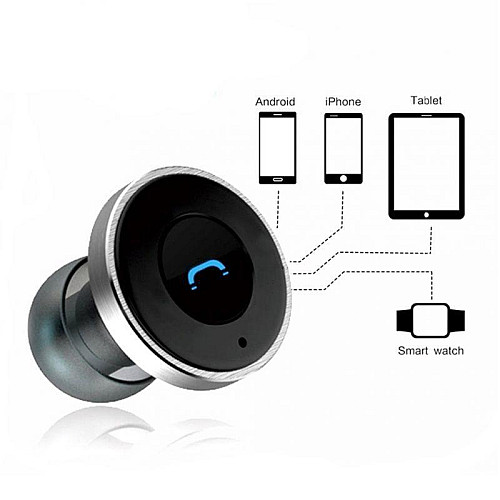 Гарнитура зарядка Remax RB-T11С bluetooth V4.0 2USB 2.1А/1А Черный (00000000480)