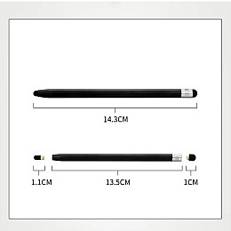 Стилус універсальний Bluefield для телефону планшет IOS/Android/Windows Чорний (4754545453)