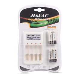 Зарядний пристрій JiaBao Digital Charger JB-212 з ААА акумуляторами 4 шт (3_1674)