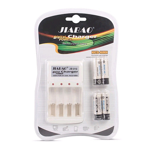 Зарядное устройство JiaBao Digital Charger JB-212 с АAА аккумуляторами 4 шт (3_1674)