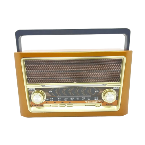 Портативный радиоприемник Everton RT-321 с фонарем Bluetooth FM USB SD (1756375708)