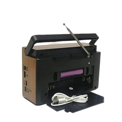 Портативный радиоприемник Everton RT-321 с фонарем Bluetooth FM USB SD (1756375708)
