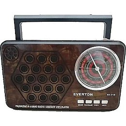 Портативний радіоприймач Everton RT-715 з ліхтариком Bluetooth FM USB SD (1756375710)