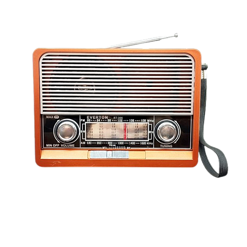 Радіоприймач на акумуляторі Everton RT-306 FM/AM/SW/Bluetooth/USB з ліхтариком (1756375712)