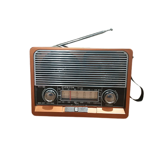 Радіоприймач на акумуляторі Everton RT-306 FM/AM/SW/Bluetooth/USB з ліхтариком (1756375712)