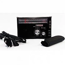 Радіоприймач на акумуляторі Golon RX-382 FM/AM/SW з ліхтарем LED Чорний (1756375728)