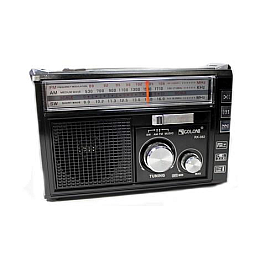 Радіоприймач на акумуляторі Golon RX-382 FM/AM/SW з ліхтарем LED Чорний (1756375728)