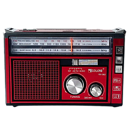 Радиоприемник на аккумуляторе Golon RX-382 FM/AM/SW с фонарем LED Красный (1756375729)
