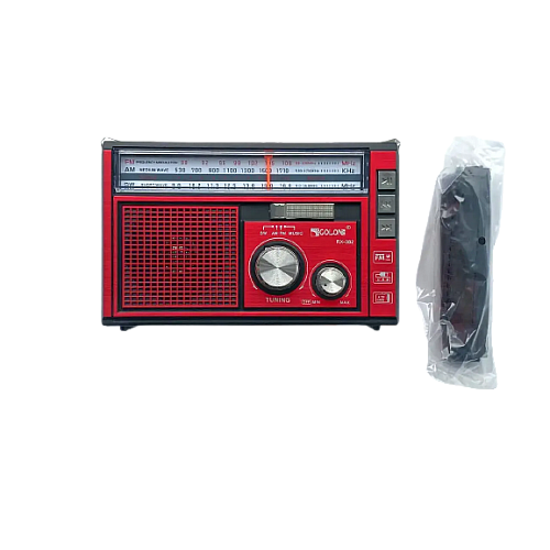 Радиоприемник на аккумуляторе Golon RX-382 FM/AM/SW с фонарем LED Красный (1756375729)