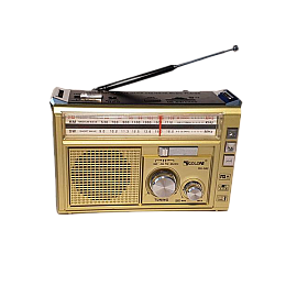Радіоприймач на акумуляторі Golon RX-382 FM/AM/SW з ліхтарем LED GOLD (1756375730)