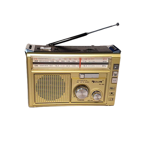 Радиоприемник на аккумуляторе Golon RX-382 FM/AM/SW с фонарем LED GOLD (1756375730)