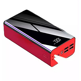 Повербанк с экраном и фонариком Smart 60000 mAh 115 Red (15342-hbr)
