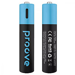 Акумуляторні батарейки Proove Compact Energy AAA Type-C 1.5V 750mAh 2шт