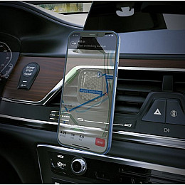 Магнітний тримач для смартфона в авто Hoco S49 Fuerte на дефлектор