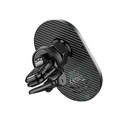 Автомобільний магнітний тримач Hoco CA91 з бездротовою зарядкою MagSafe 5W-15W