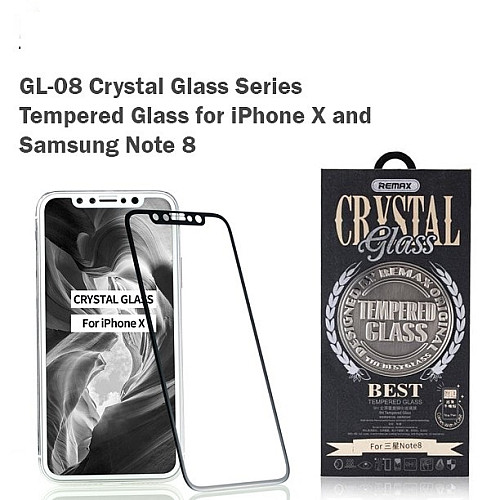 Захисне протиударне скло Remax GL-08 Crystal 3D Full Cover iPhone X/ iPhone Xs Black