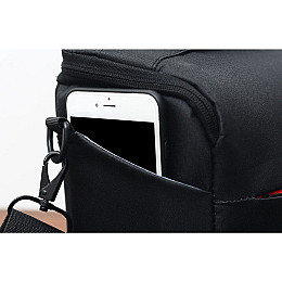 Сумка для фотоаппарата Canon EOS противоударная Черный с красным (IBF030BR)