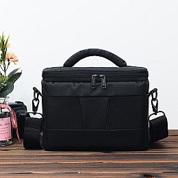 Сумка для фотоаппарата Canon EOS противоударная Черный с красным (IBF030BR)