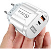 Сетевое зарядное устройство Mirrow USB Type-C Super Charge/Quick Charge PD 20W White (365487822)