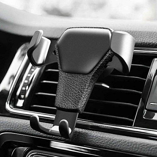 Держатель для телефону в авто на дефлектор Icar автотримач для телефону FERG чорний (СМ050818)