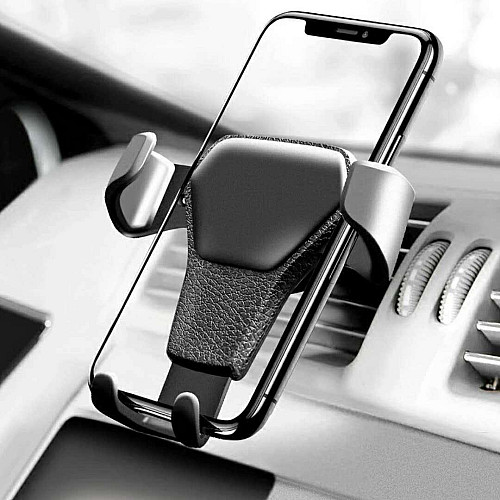 Держатель для телефону в авто на дефлектор Icar автотримач для телефону FERG чорний (СМ050818)