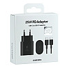 Комплект зарядного устройства Samsung 1Type-C PD25W Type-C to Type-C 1:1 Black
