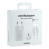 Комплект зарядного устройства Samsung 1Type-C PD25W Type-C to Type-C 1:1 White