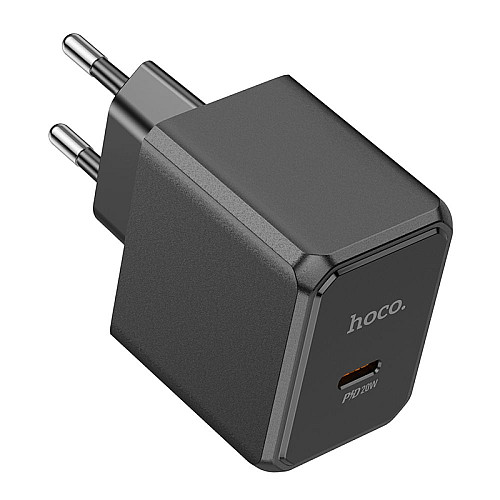 Сетевое зарядное устройство Hoco CS13A Ocean PD20W Type-C PC+ABS Black