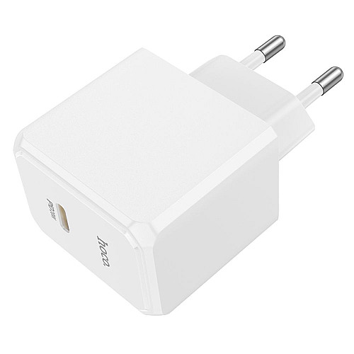 Сетевий зарядний пристрій Hoco CS13A Ocean PD20W Type-C PC+ABS Білий