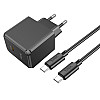 Сетевое зарядное устройство Hoco CS13A Ocean PD20W Type-C to Type-C Black