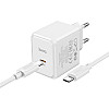 Сетевое зарядное устройство Hoco CS13A Ocean PD20W Type-C to Type-C White