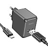 Комлект зарядного устройства Hoco CS11A 1USB 10.5W 5V/2.1A USB/Type C 1m Black