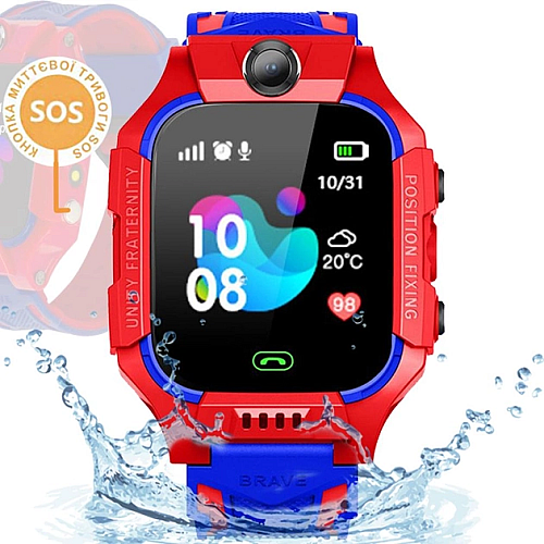 Дитячі розумні смарт годинники Smart Q19 з камерою прослуховування Sim-картою Red Blue (16111-hbr)