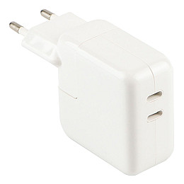 Сетевое зарядное устройство Apple Dual Type‑C PD25W/PD25W Total 50W 1:1 White