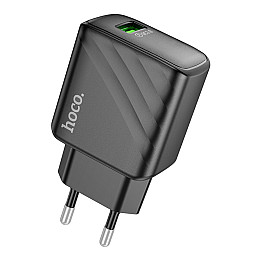 Сетевое зарядное устройство Hoco CS21A 1USB QC 18W Quick Charge 3.0 Black