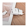 Адаптер мережевого зарядного пристрою Hoco C12 Dual USB Charger 2 USB 2.4A Output Lightning Adapter iPhone 6 / iPhone 5 USB-C Адаптер Watch 3 / Watch 4 Білий