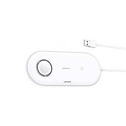 Беспроводное зарядное устройство Usams US-CD119 2in1 Wireless Charger 10W White (CD119WH01)